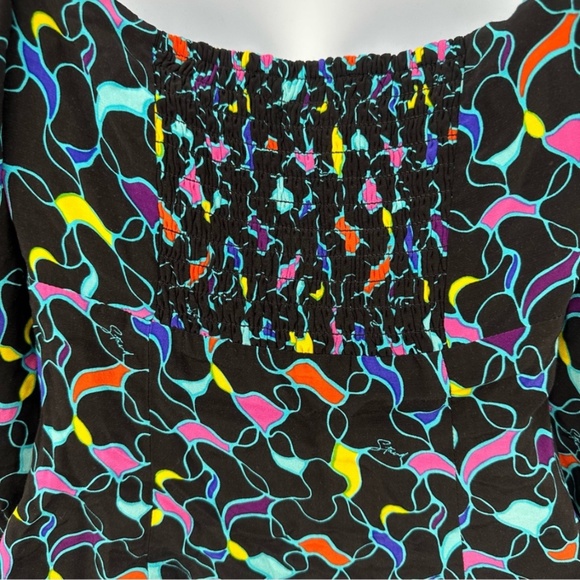 Staud Blouse Long Sleeve Multicolor Size 4 Runs small Twist front with cutout - Picture 11 of 13